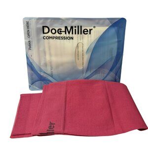 Doc Miller XL Open Toe Compression Sleeve Womens 20-30 mmHg Medical Grade Pink
